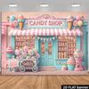 Двумерный фон «Сладкие угощения» для фотосессии на вечеринке в стиле конфет