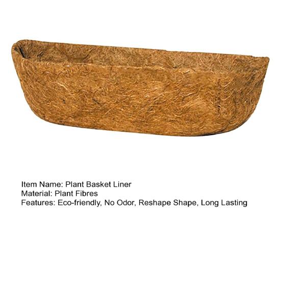 Подкладка для цветочной корзины из кокосового волокна, экологически чистая, легко изменяемая форма, прямоугольная оконная коробка, сменная подкладка из натурального кокосового волокна, садовые принадлежности