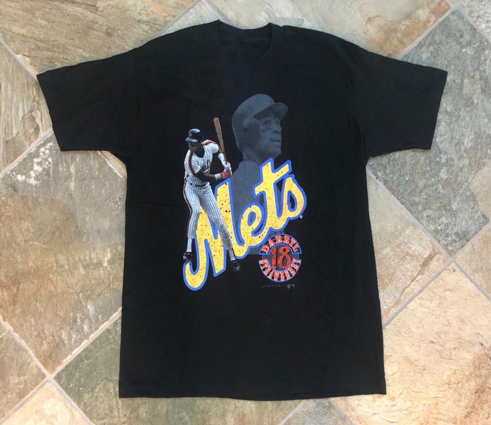 Винтажная футболка унисекс Darryl Strawberry Baseball Черная Все размеры A281