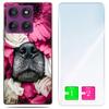 Etui Do Motorola Edge 60 Pro Obudowa Foto Case Plecki Pies + Szkło 9H