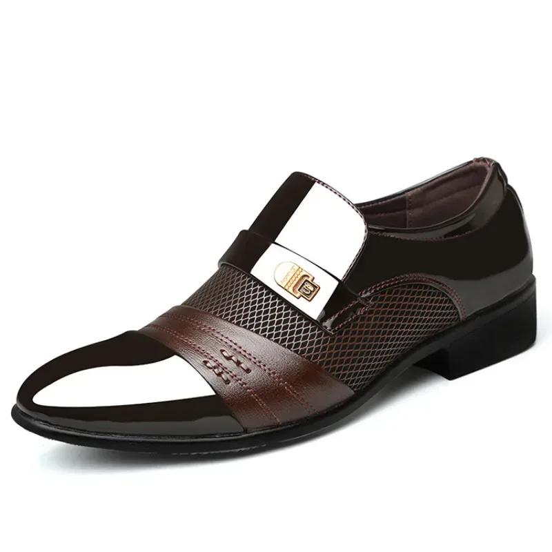 Мужские туфли Slip on мужские туфли-оксфорды модные деловые туфли мужские туфли новые классические кожаные мужские костюмы обувь мужские
