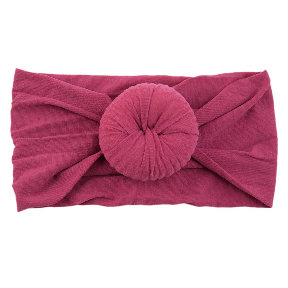 Детские головные уборы из нейлона, широкие детские аксессуары для волос, мягкие чулки с шариками, повязка на голову для малышей из нейлона, повязка на голову в виде пончика