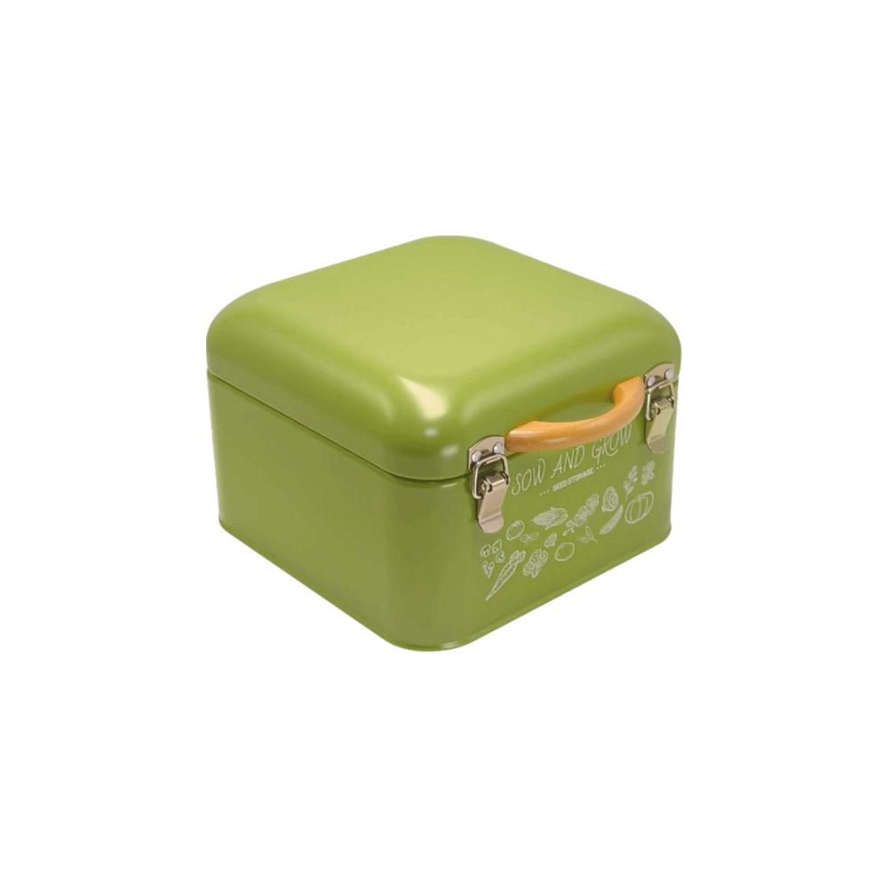 Waterproof Seed Organizer Metal Sorting Box Nordic Style Storage Container Garden