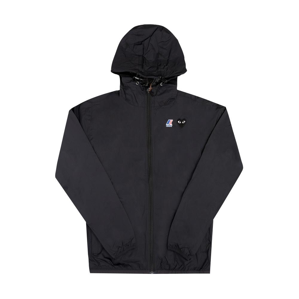 Comme Des Gar Ons PacKable BlacK Heart Wappen JacKet 1 Play X K Way