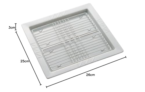 Квадратное блюдо Kuriyama, Раздельное, Белое, NULL, K-1291, 23,5 x 25 x 2 см