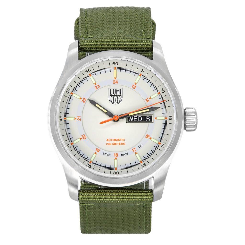 Luminox Мужские часы Atacama Field Cloth с ремешком из ткани цвета слоновой кости, автоматические, для дайвинга XL.1907.NF 200M