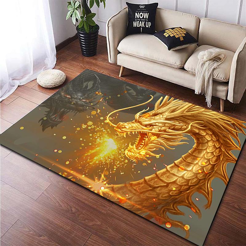 Ковер с принтом китайского дракона и животных для гостиной, большой ковер, мягкий коврик, коврики для стульев для киберспорта, Alfombra, подарки, Прямая поставка