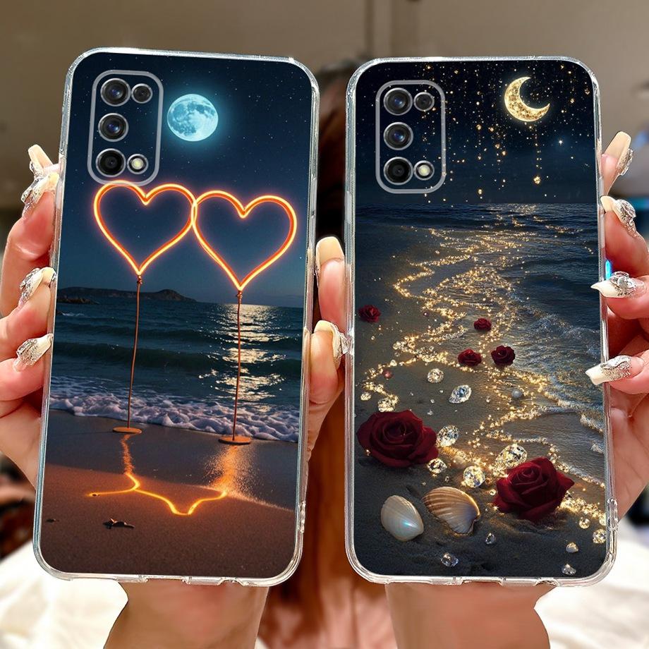 Чехол для Realme 7 Pro RMX2170 Роскошный Модный Расписной Чехол Мягкий Силиконовый Чехол для Телефона Для Realme 7 5G RMX2111 Realme7 Pro 4G Оболочка