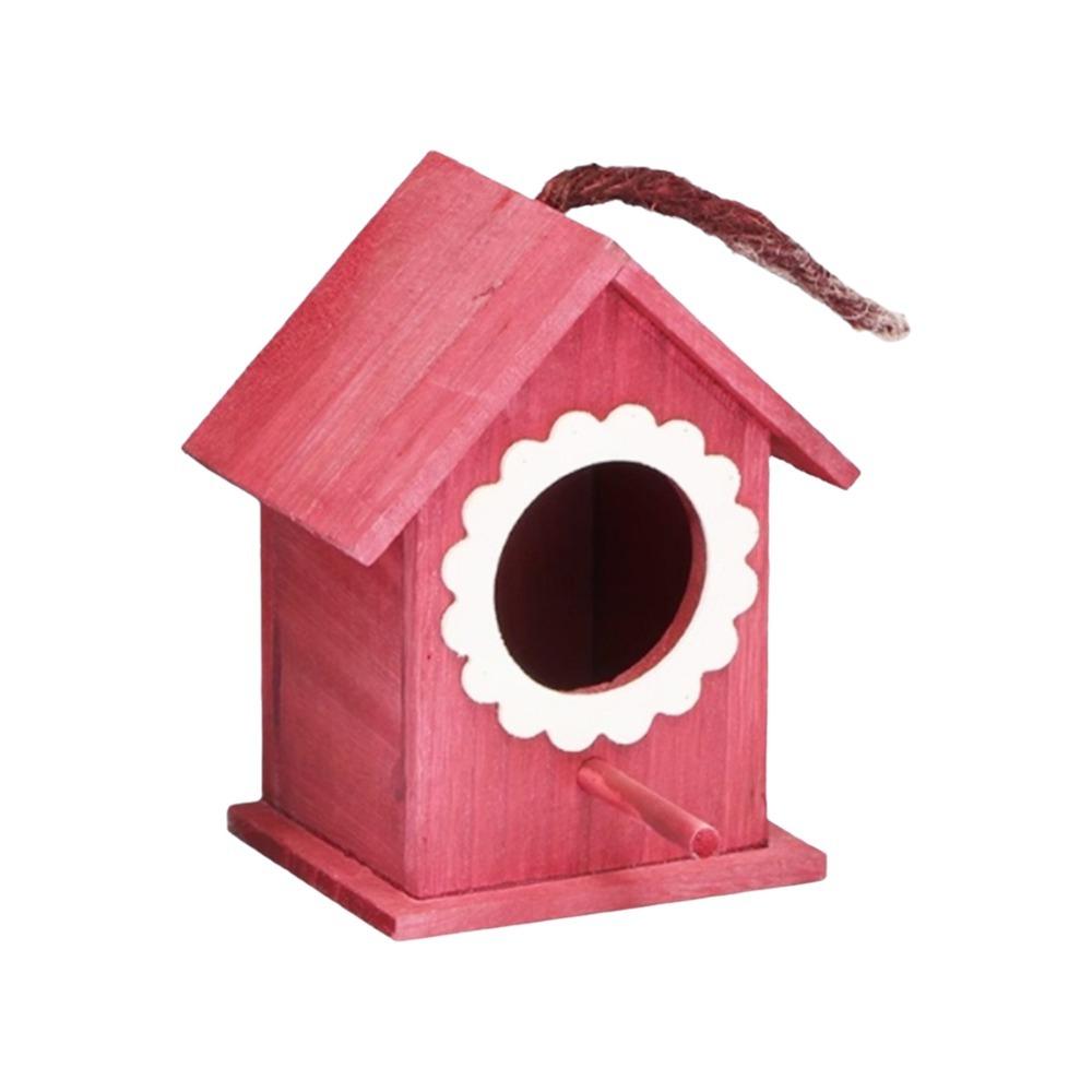 Wall Mounted Wooden Bird House Handmade Bird Breeding Box Hummingbird House  Outdoor Use