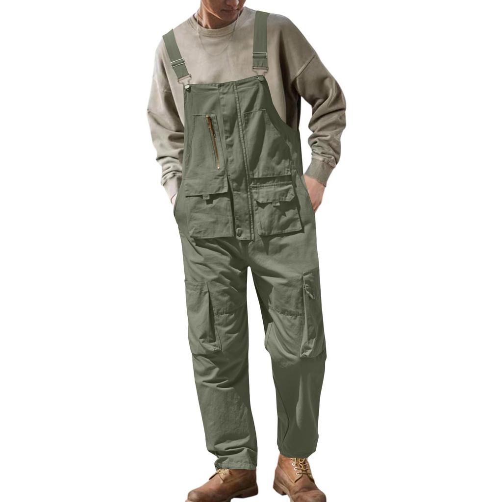 Men Overalls Bib Overall For Mens Work Dungarees Unisex Workwear Romper Oversized Jumpsuit