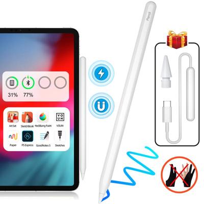 FONKEN Новый стилус с защитой от ладони для iPad Pro 2021 2020 2019 2018 высокоточный сенсорный карандаш для планшетов с магнитным креплением для стилуса-карандаша