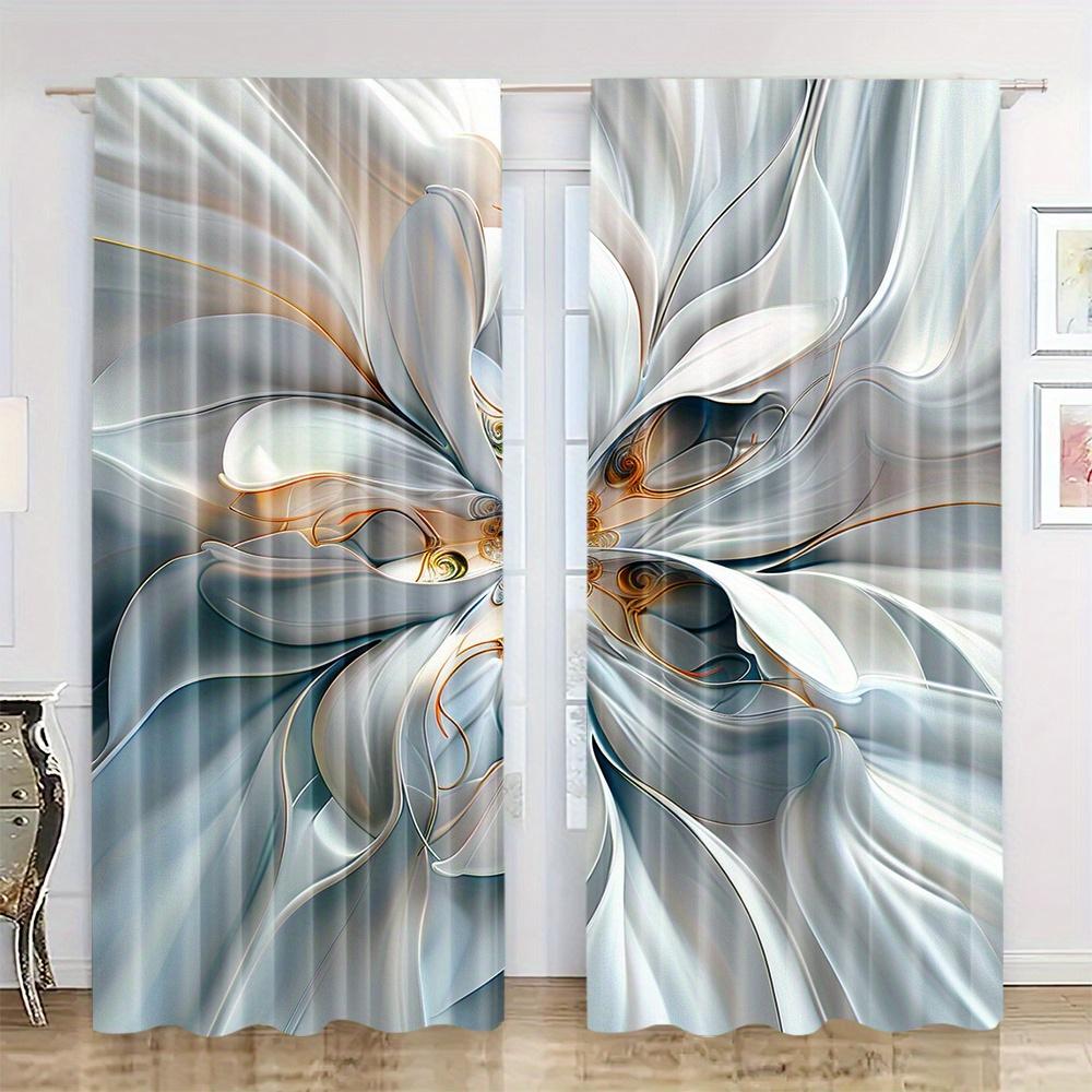 2 шт. Абстрактные художественные линии напечатанные шторы защита конфиденциальности водонепроницаемые для гостиной спальни ванной кухни украшения
