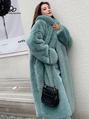 Женское зимнее пальто, модное пальто из искусственного меха, элегантное толстое теплое пальто из искусственного меха для женщин, женская модная одежда