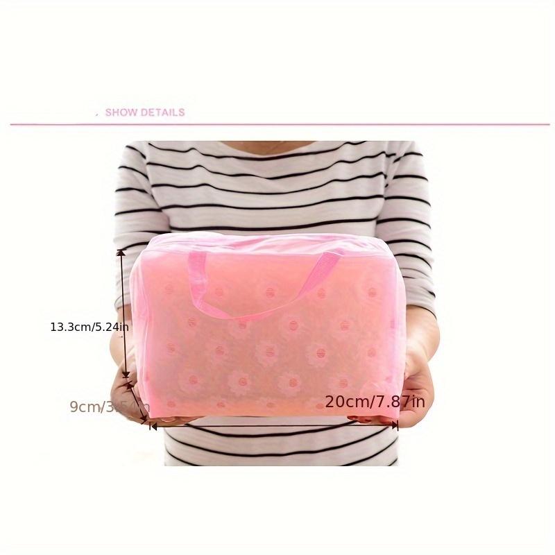 Водонепроницаемая косметичка из ПВХ с цветочным принтом, сумка для хранения туалетных принадлежностей