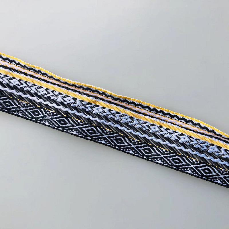 Геометрическое четырехугольное жаккардовое ленточное кружево, ширина 3,7-5 см, для одежды, обуви и сумок, аксессуаров (А-1532)