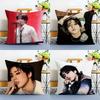 New H-Han J-Jisung Boy Korean Male Pillow Case Anti-dustmite Invisible Zipper Sofa Bed