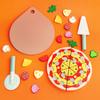 Simulation Wooden Pizza Cutting Music Set, Children's Play House Boys and Girls Cooking Exercise Hands-on Interactive Toys