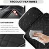 Thickened Car Center Console Cover Diamond Lattice Design,Soft Arm Rest Covers For Car With Storage Pockets,PU Leather Middle Console Covers Fit For