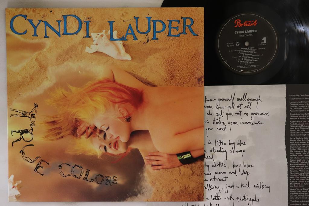 LP Record CYNDI LAUPER - True Colors R40313 PORTRAIT 1986 US Rock Used