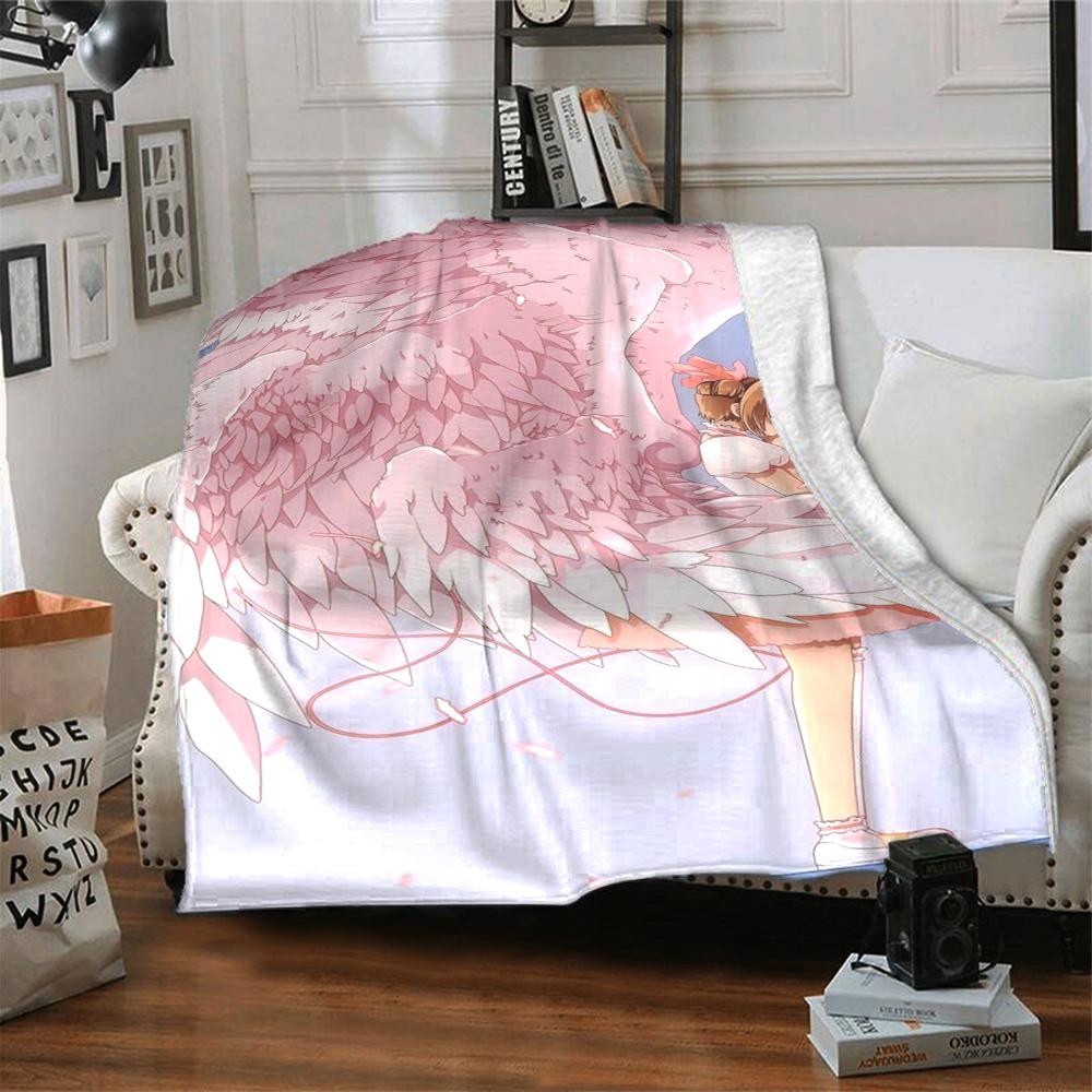 1Pc Cardcaptor Sakura Magic Circle Blanket For Couch Bed Plush Cozy Fuzzy Blanket Super Soft Warm Blankets For Fall And Winter 0918230