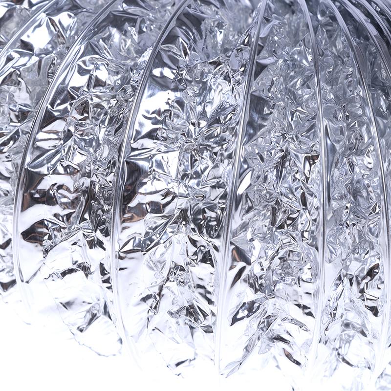 4-дюймовый вентиляторный воздуховод Алюминиевая труба Шланг для вентиляции воздуха Гибкий вытяжной воздуховод 2 м