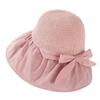 Wide Brim Bucket Hat Foldable Sunshade Hat Women Beach Cap