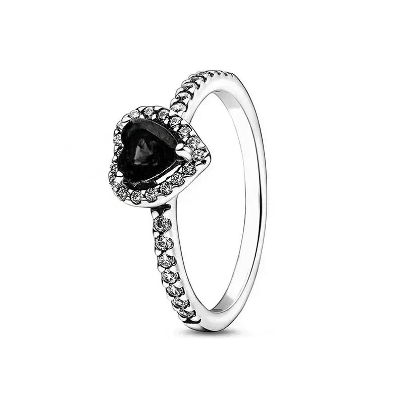 Exquisite 925 Sterling Silver Charming Rose Gold Series Daisy Ring Ladies' Classic Holiday Party Jewelry