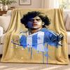 Diego Maradona blanket Flannel Blanket Soft Cozy Plush Throw for Sofa Bed Lightweight Home Decoration Outdoor camping