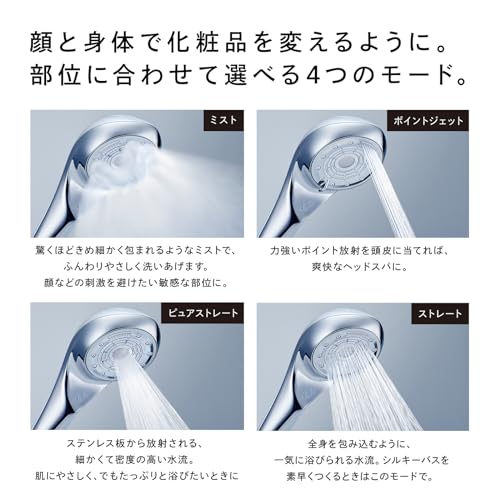 [Official Store Exclusive] ReFa Fine Bubble U/ReFa FINE BUBBLE U White Shower Head with Shopper, Nano Bubble Bath Supplies