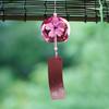 Japanese Style Cherry Blossom Wind Chimes Romantic Flower Blossom Small Wind Bells Decoration Home Glass Japan Styles Pendant