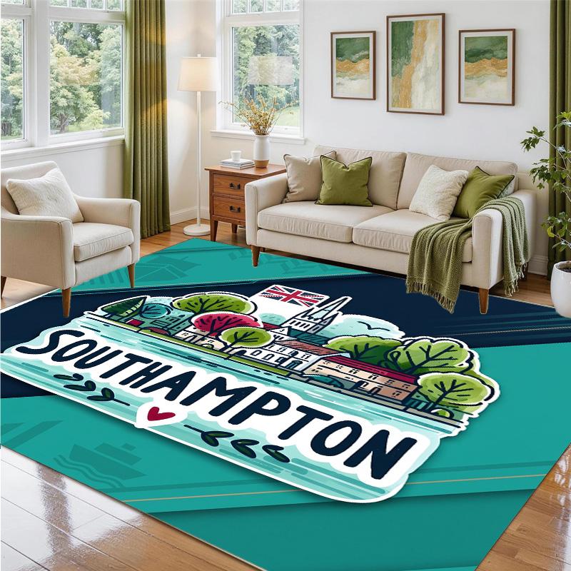 Southampton Design Crystal Velvet Rug Soft Decorative Mat for Bedroom Entrance
