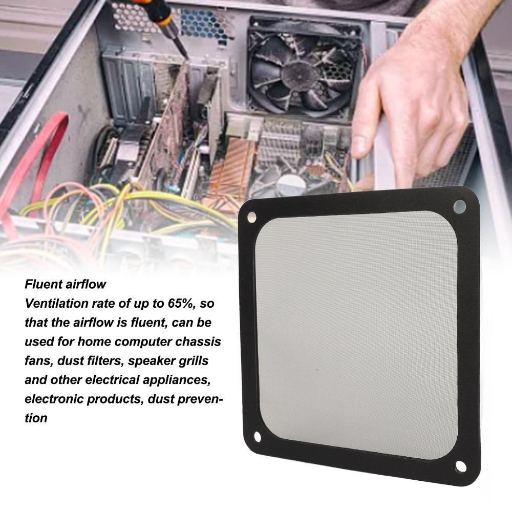 5PCS Nylon Mesh Fan Dust Filter Easy Installation Computer Fan Filter PC Cooler Filter Power Supply