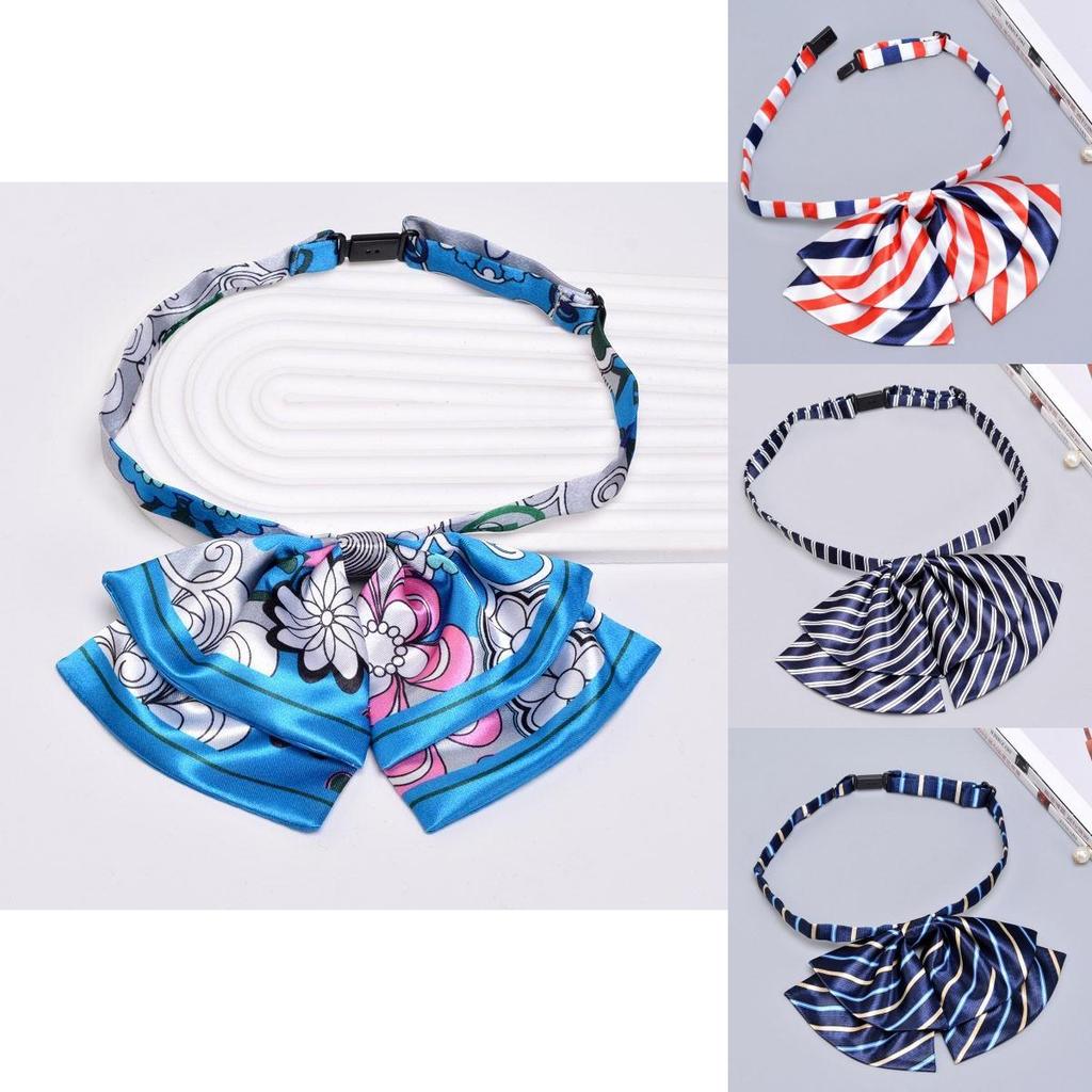 Деловой наряд Двухслойная бабочка для женщин из полиэстера с застежкой на пуговицах