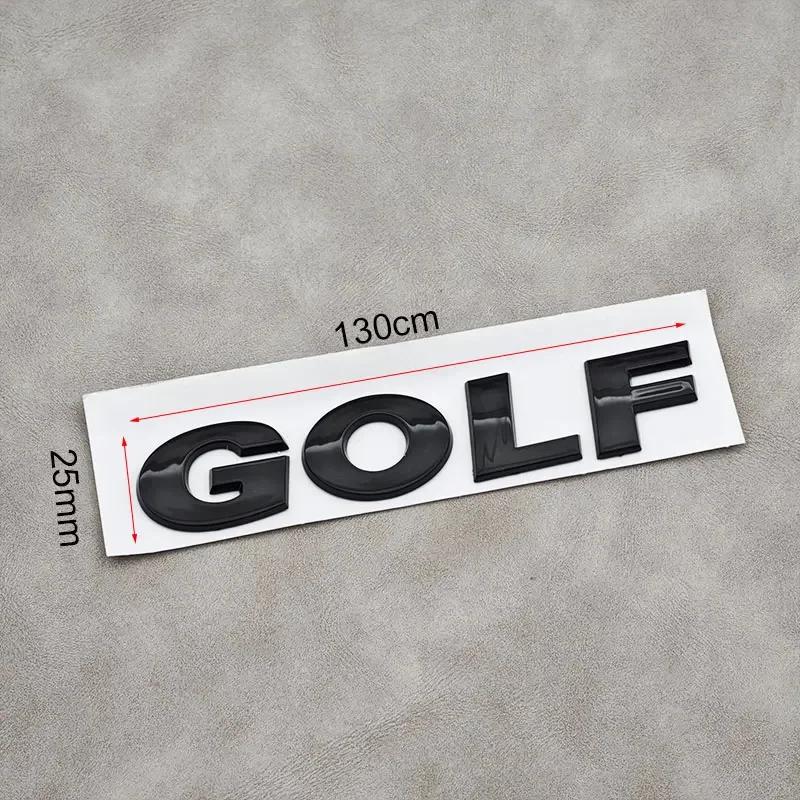 BGA1 Golf 3 4 MK3 MK4 2026 Hot For VW VOLKSWAGEN VW 3D ABS Chrome Black Logo GOLF Emblem Letters Sticker Car Rear Trunk Badge For Vol