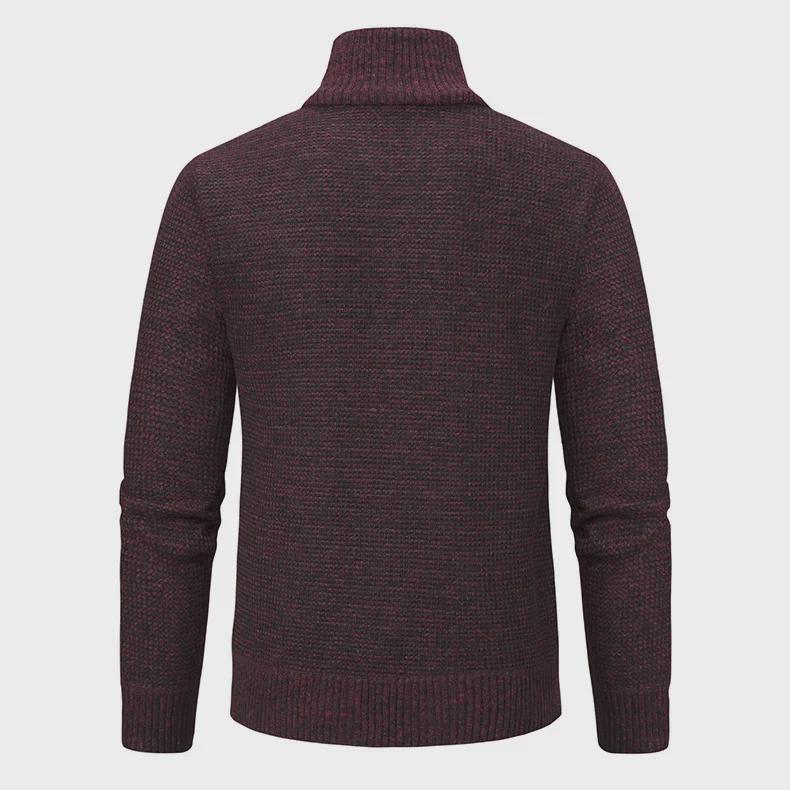 2023 Мужская трикотажная куртка в корейском стиле с воротником-стойкой