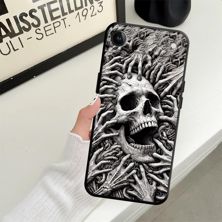 Чехол для Apple iPhone 17 Pro Max 11 XR XS MAX 14 12 15 Pro 7 8 13 Air 16 Funda Чехол для телефона Скелет