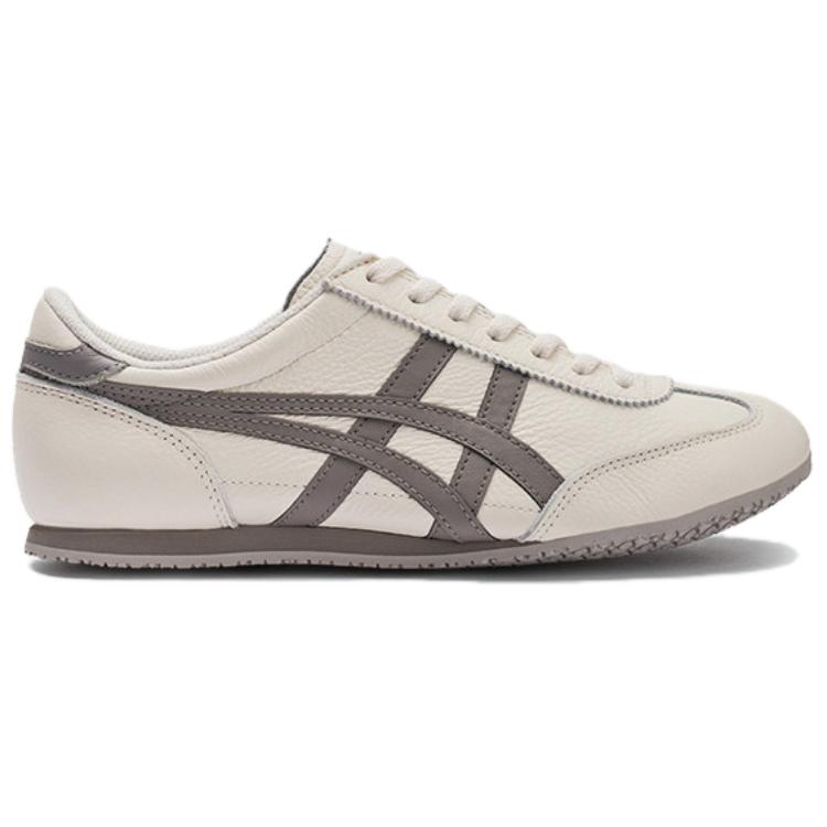 ONITSUKA TIGER Machu Racer Нескользящие Износостойкие Низкие Повседневные Кроссовки Унисекс Белые Серые Кроссовки 1183B770-108