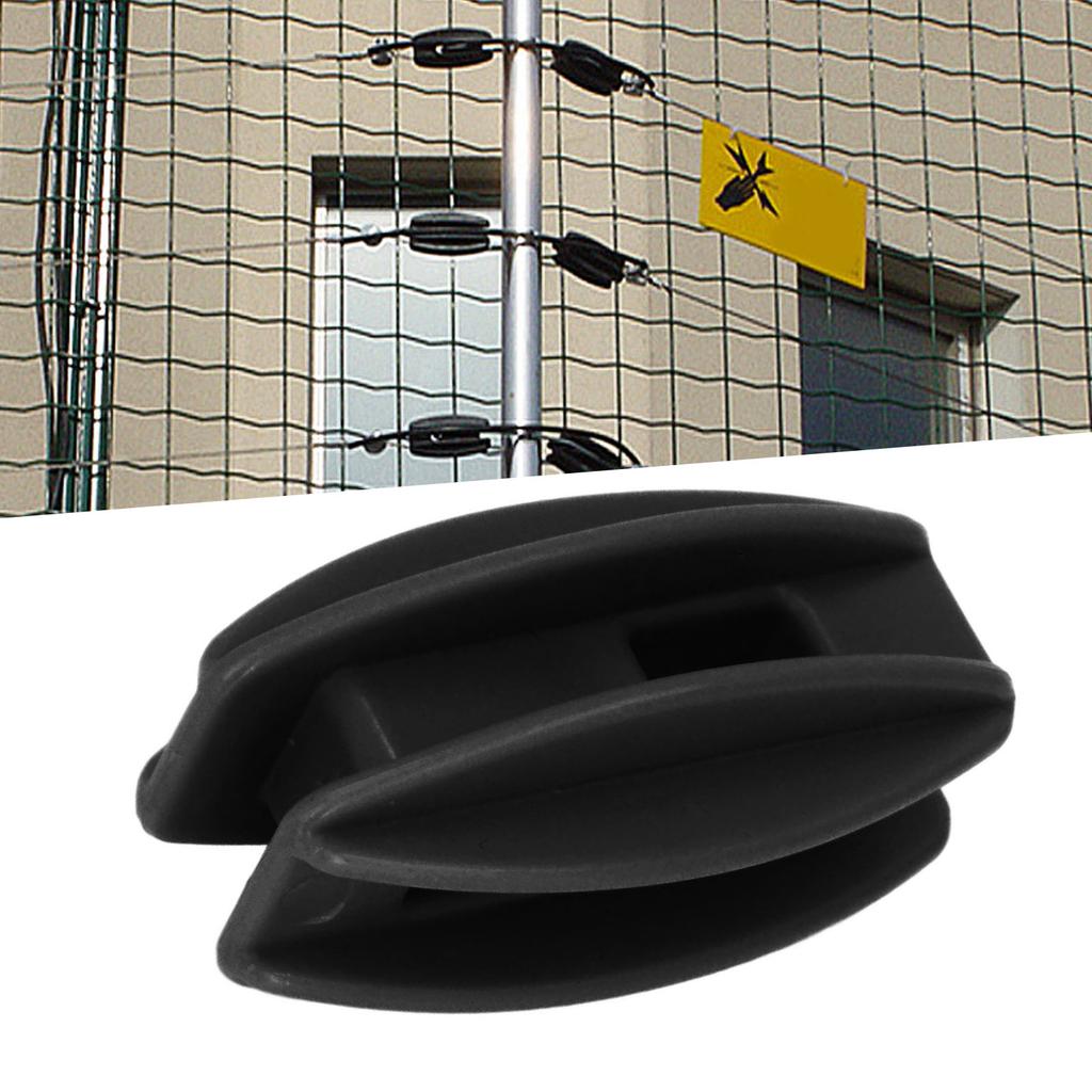 100PCS Electric Fence Insulator Weather Resistant ABS Tube Post Insulator for Steel Wire