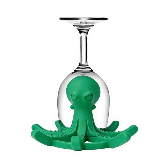 Octopus-Shaped Cup Drying Rack with 8-Arm Creative PLA Water Bottle Holder for Mugs Glasses Tumblers Space-Saving Countertop Organizer for