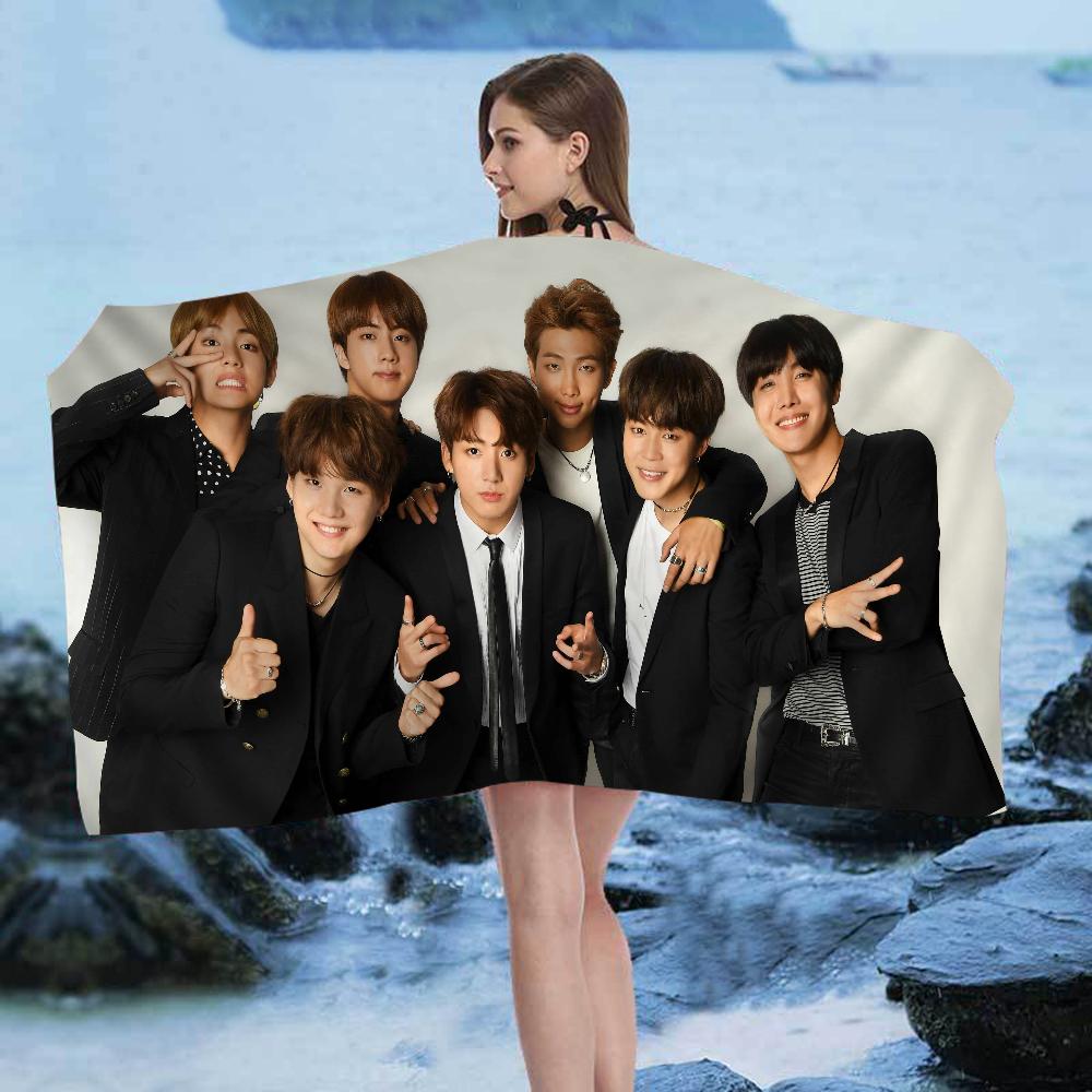 Динамитные K-pop Парни Большие Микрофибровые Пляжные Полотенца Быстросохнущее Полотенце Песок Пляжные Полотенца Бассейн Полотенце Для Путешествий Пляж Бассейн Йога