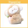 Monkey And Rabbit Plush Keychain With Carrot Peach Design For Girls Gift And Collectible Fun