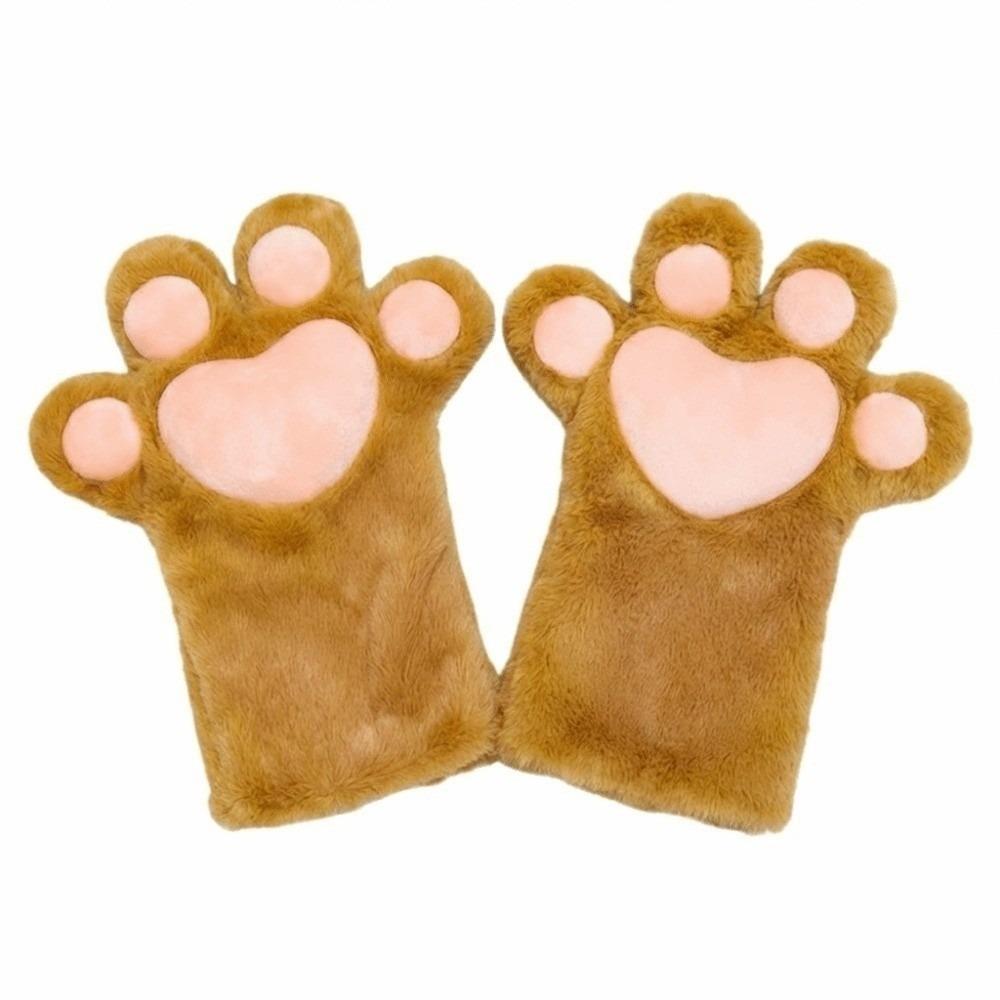 Thicken Plush Cat Paw Gloves Cartoon Cat Claw Mittens Kawaii Cosplay Costume Gloves  Club