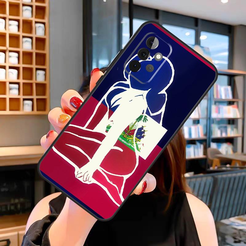 Чехол Гаити Гаитянский флаг для Samsung Galaxy A14 A34 A54 A52S A12 A22 A32 A52 A72 A13 A33 A53 A73 A31 A51 A71