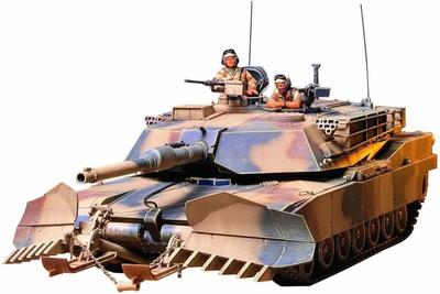 Tamiya Военно-миниатюрная серия 158 Армейский танк M1A1 Минный трал Пластиковая модель 35158 1/35 №. НАС.