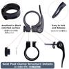 Azarxis Seat Post Clamp for Bicycle Seat Clamp Aluminum Alloy Easy Installation Quick Release Lightweight Road Bike Mountain Bike Cross Bike Cycling