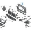 BMW 4 серии G22/G23 Передний бампер Воздухозаборник Радиатор 51745A32054