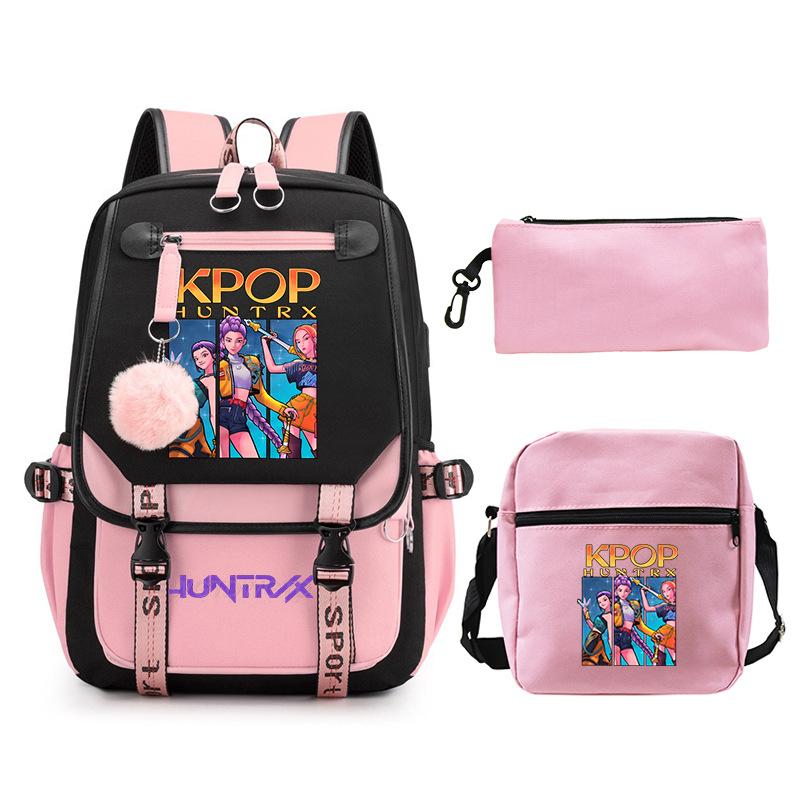 Animation Cartoon Printing High Value Fashion Shoulder Bag Casual Pencil Bag Campus Trend Student Schoolbag