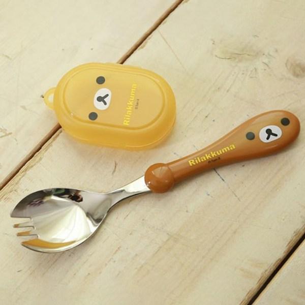 Rilakkuma Face Shape Convenient Spoon, Mixed Colors, 1 Piece, 1 Piece