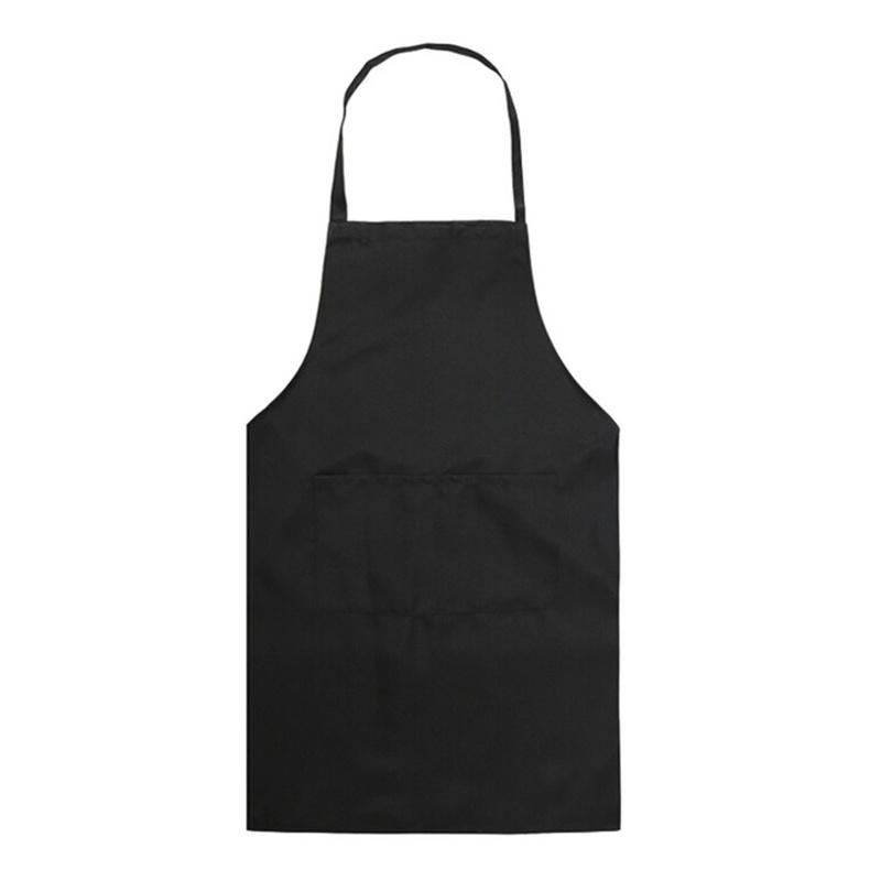 Kitchen Convenience Store Solid Color Apron Adjustable Bib Apron Dress Men Women Kitchen Restaurant Chef Classic Cooking Apron