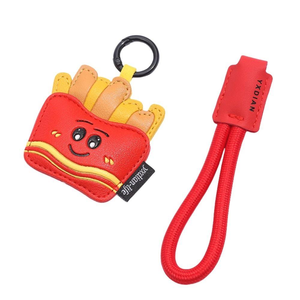 Funny Coffee Cup Shape Keychain Cartoon Car Key Ring Simulation Food Ice Cream Pendant Girl